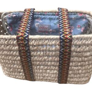 Cath Kidston Summer Basket Purse Beach Tote EXCELLENT Condition! Bag Carryall
